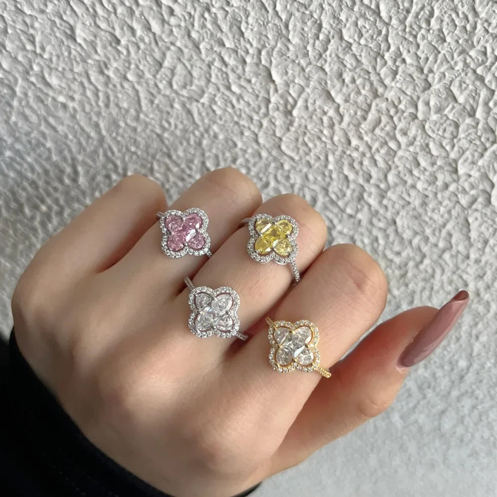Lucky Clover Ring – 5A CZ