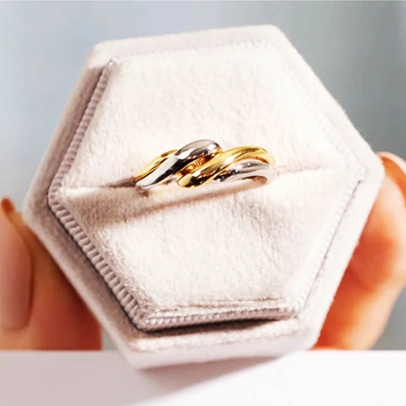 Two-Tone Twist Ring