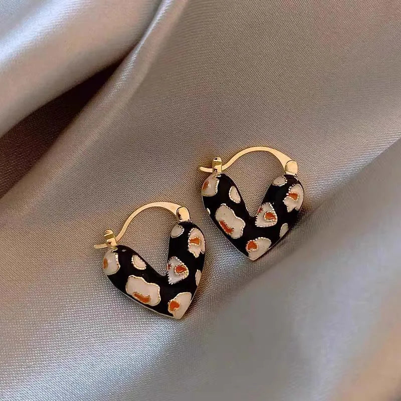 Heart Drop Earrings – Bold Romance