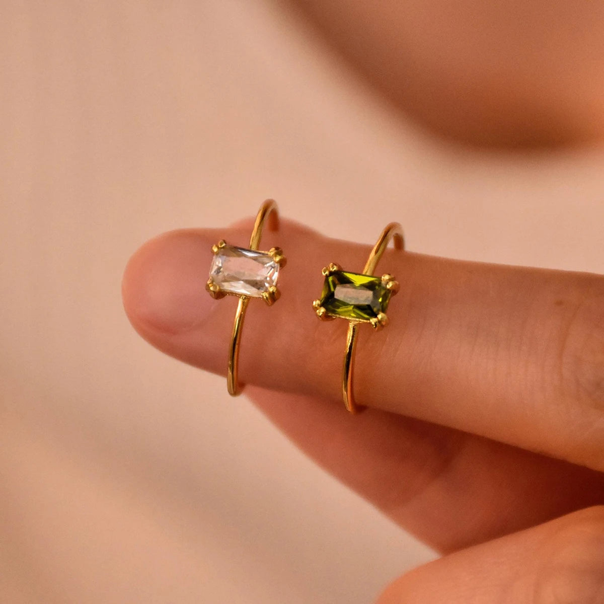 Adjustable Birthstone Ring