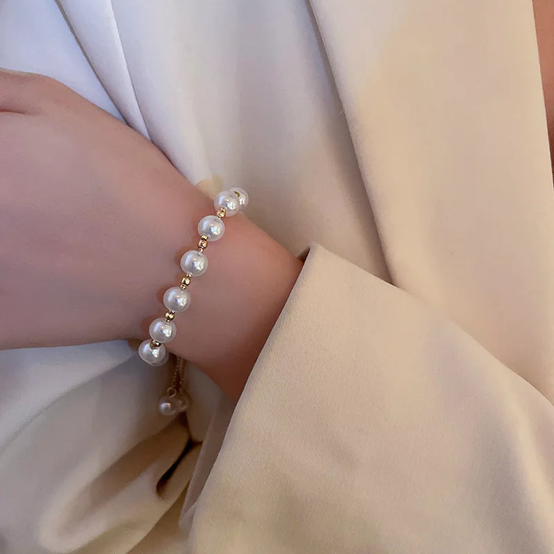 Pearl Bangle Bracelet