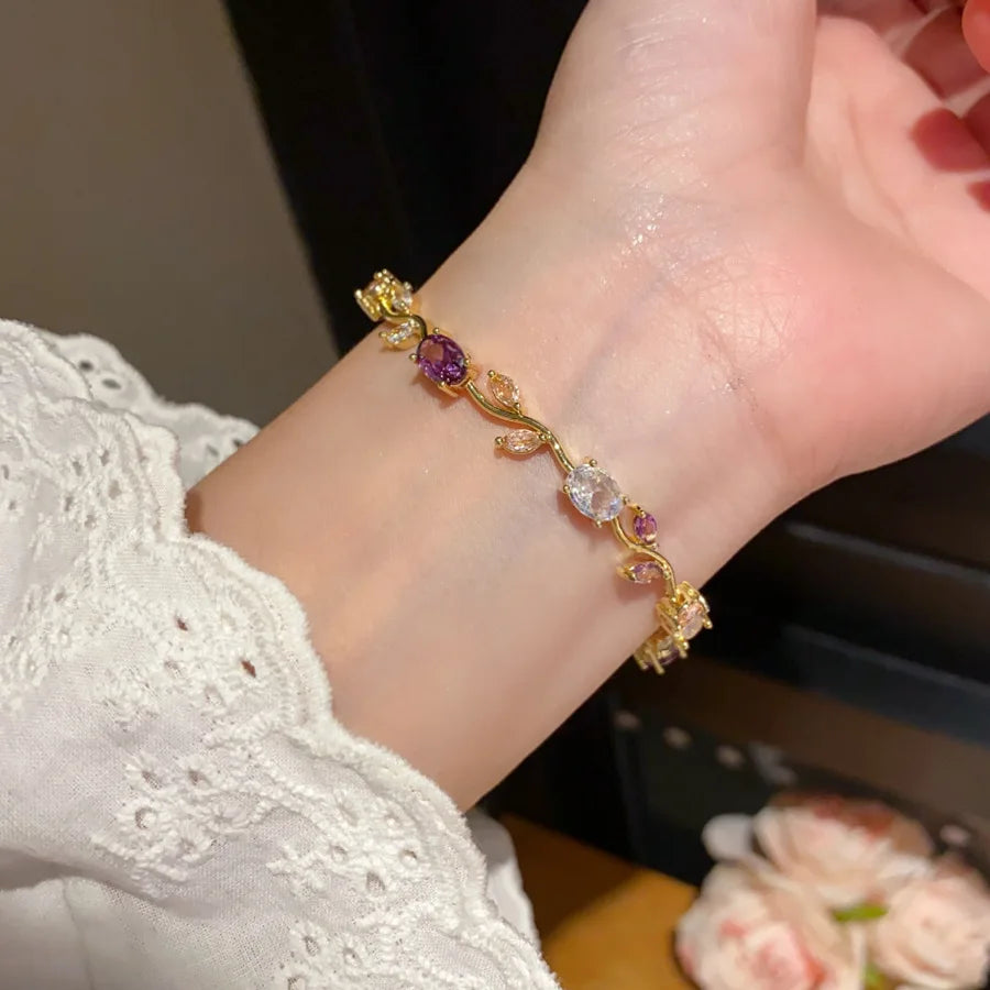 Leaf Bridal Bracelet – 5A CZ