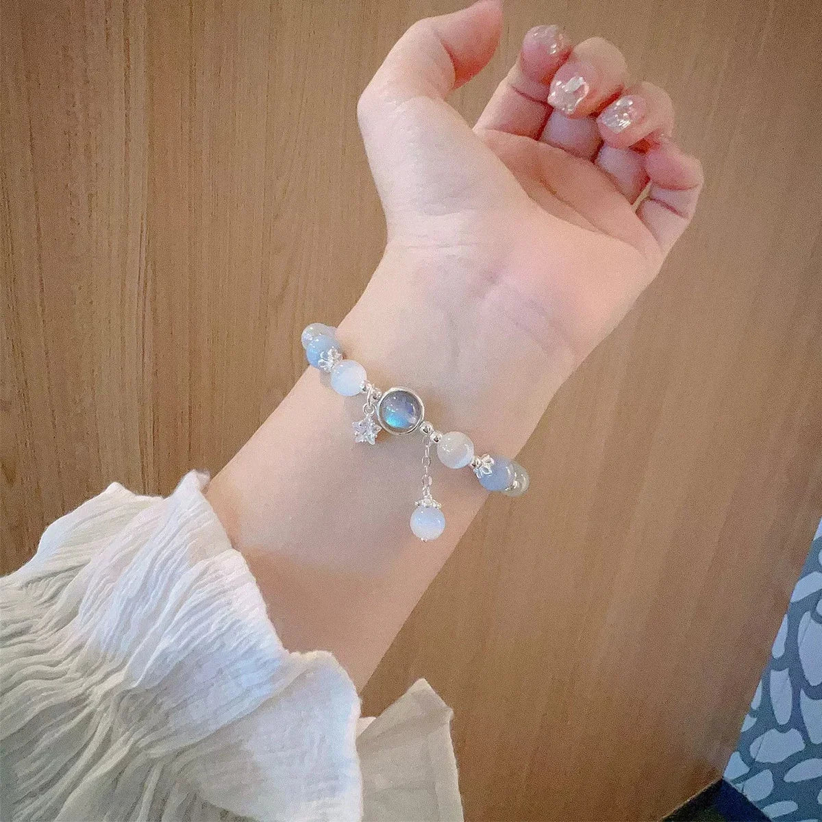 Blue Moonstone Bracelet