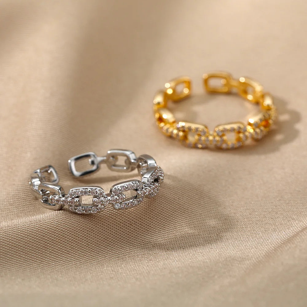 Twist Chain Ring – 5A CZ