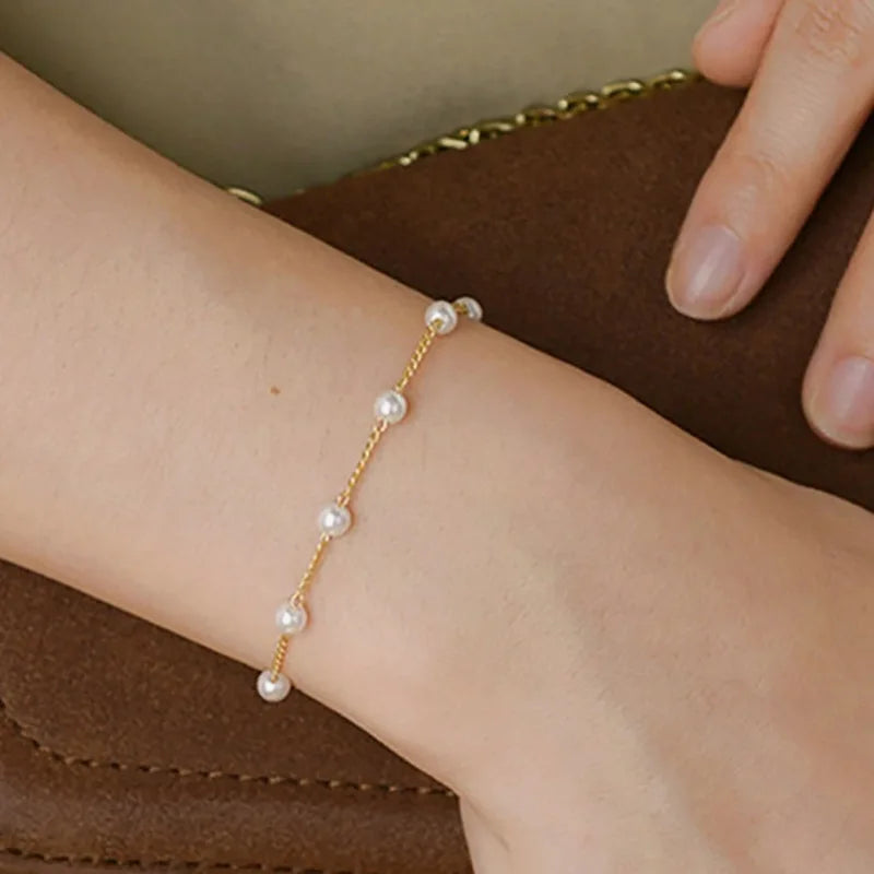 Pearl Chain Bracelet
