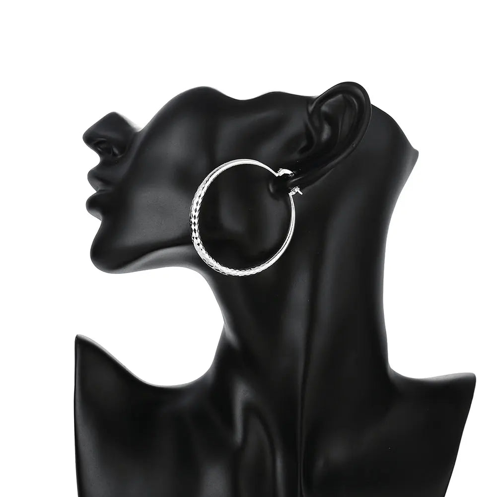Classic Hoop Earrings – 925 Sterling Silver