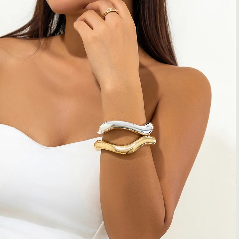 Geometric Cuff Bangle