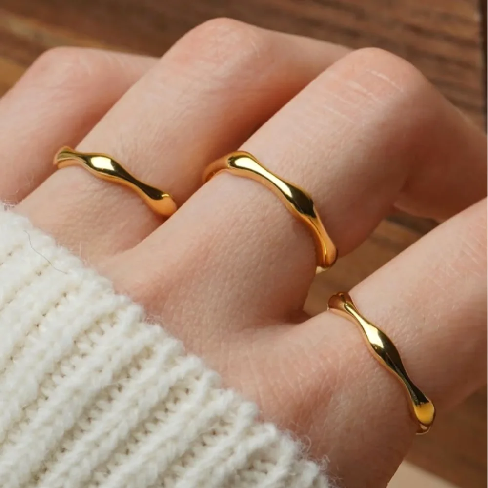 Ripple Wave Ring