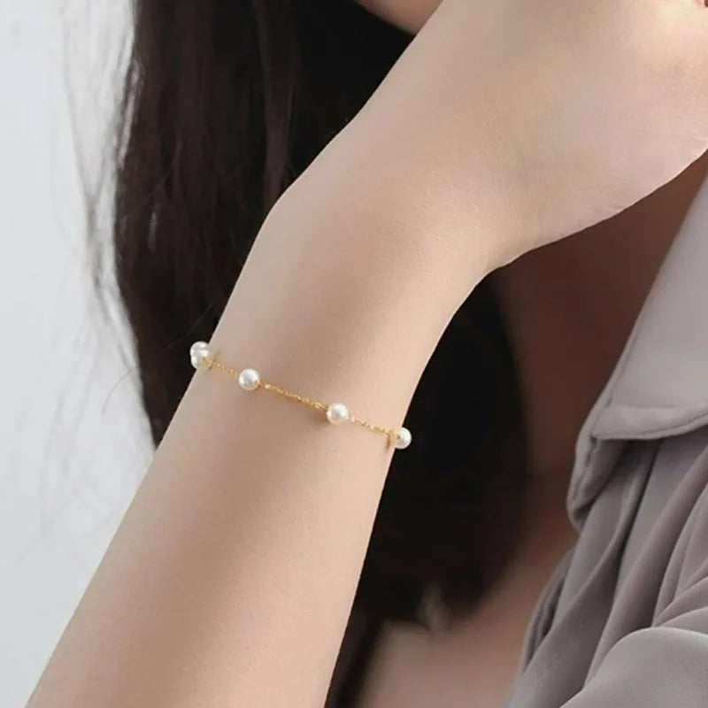 Pearl Chain Bracelet