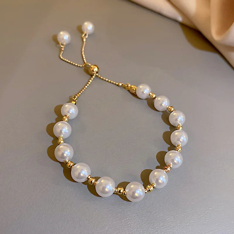Pearl Bangle Bracelet