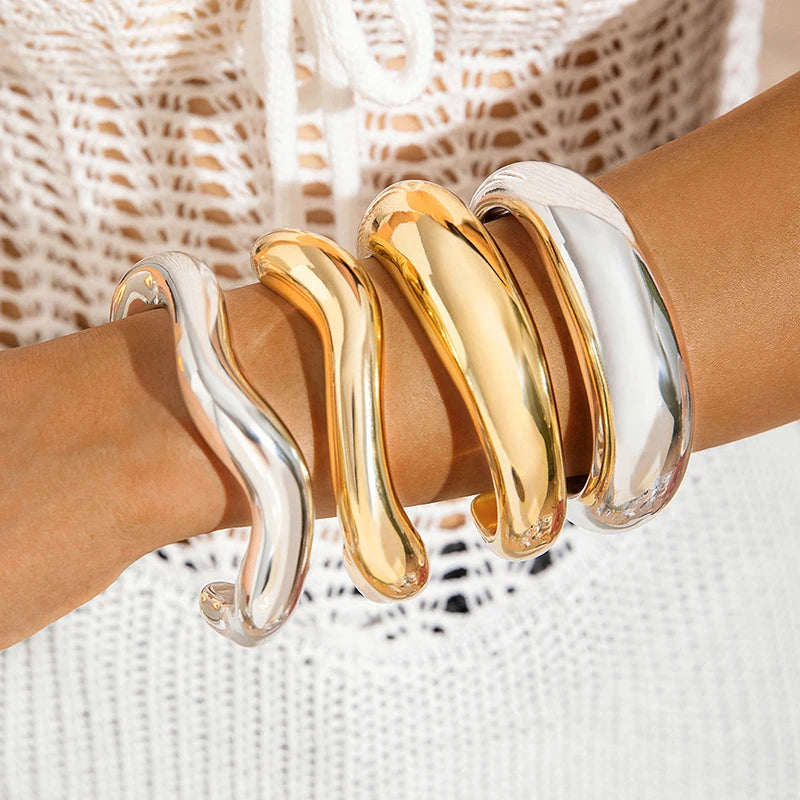 Geometric Cuff Bangle