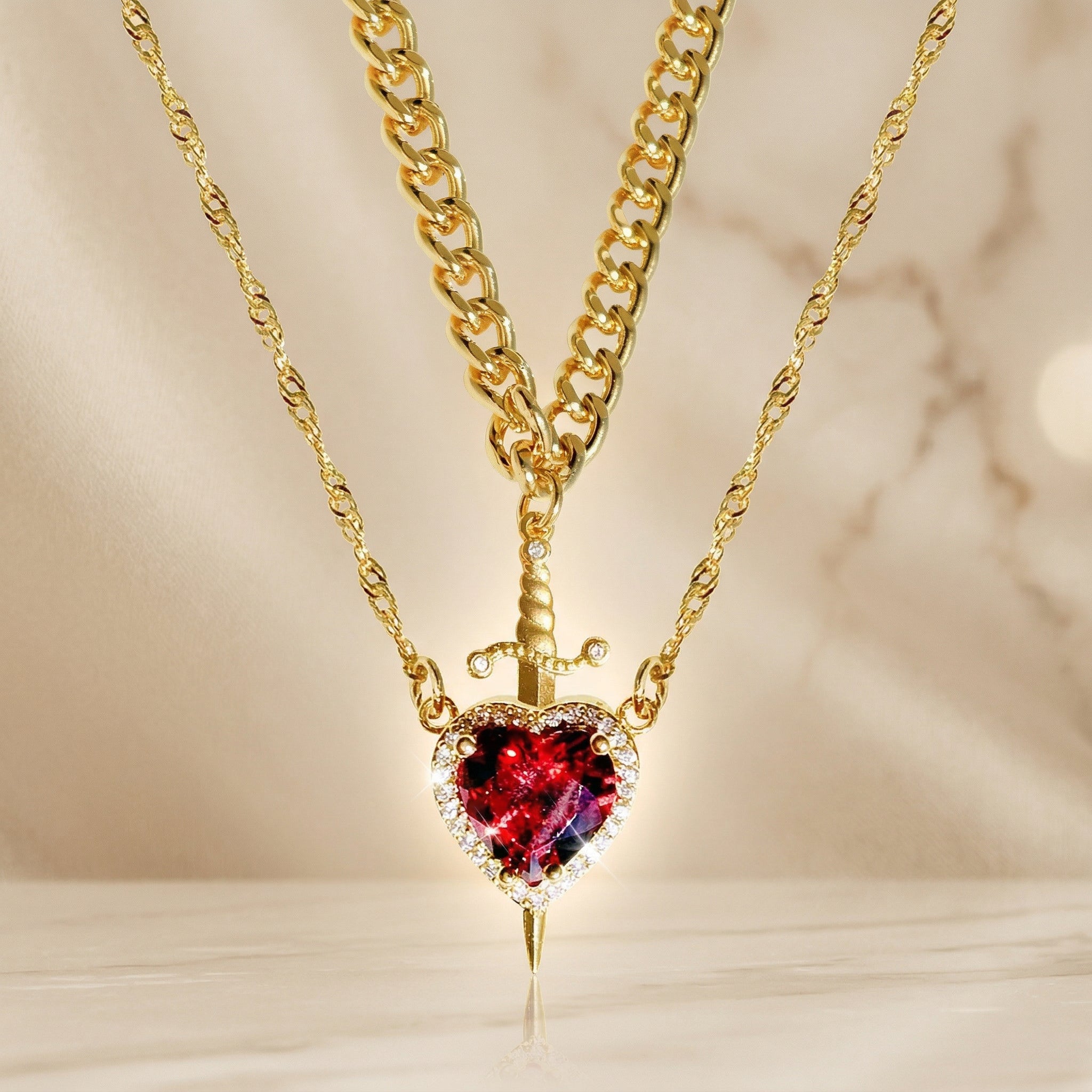 Heart Necklace – Sword Pendant | Selorah