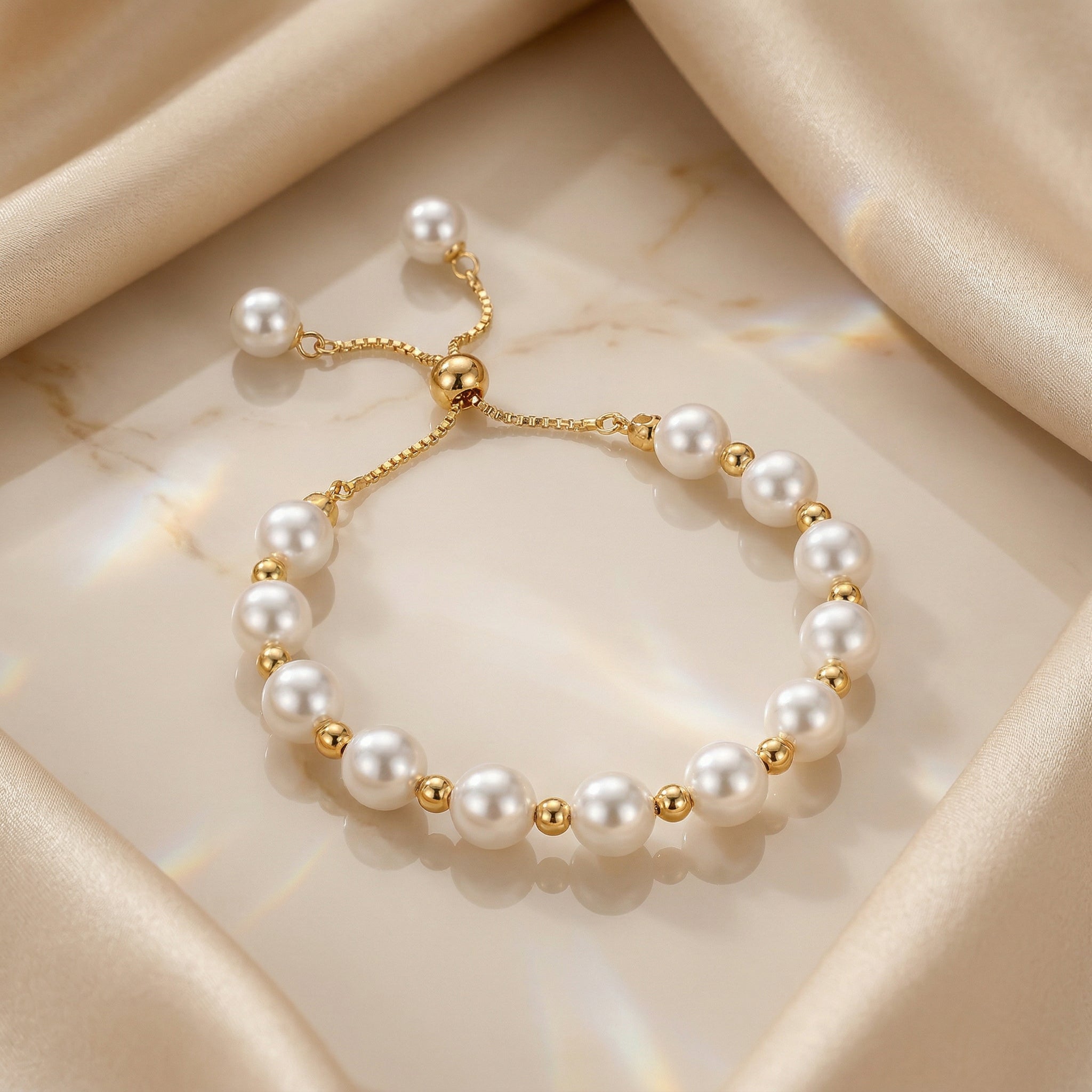 Pearl Bangle Bracelet