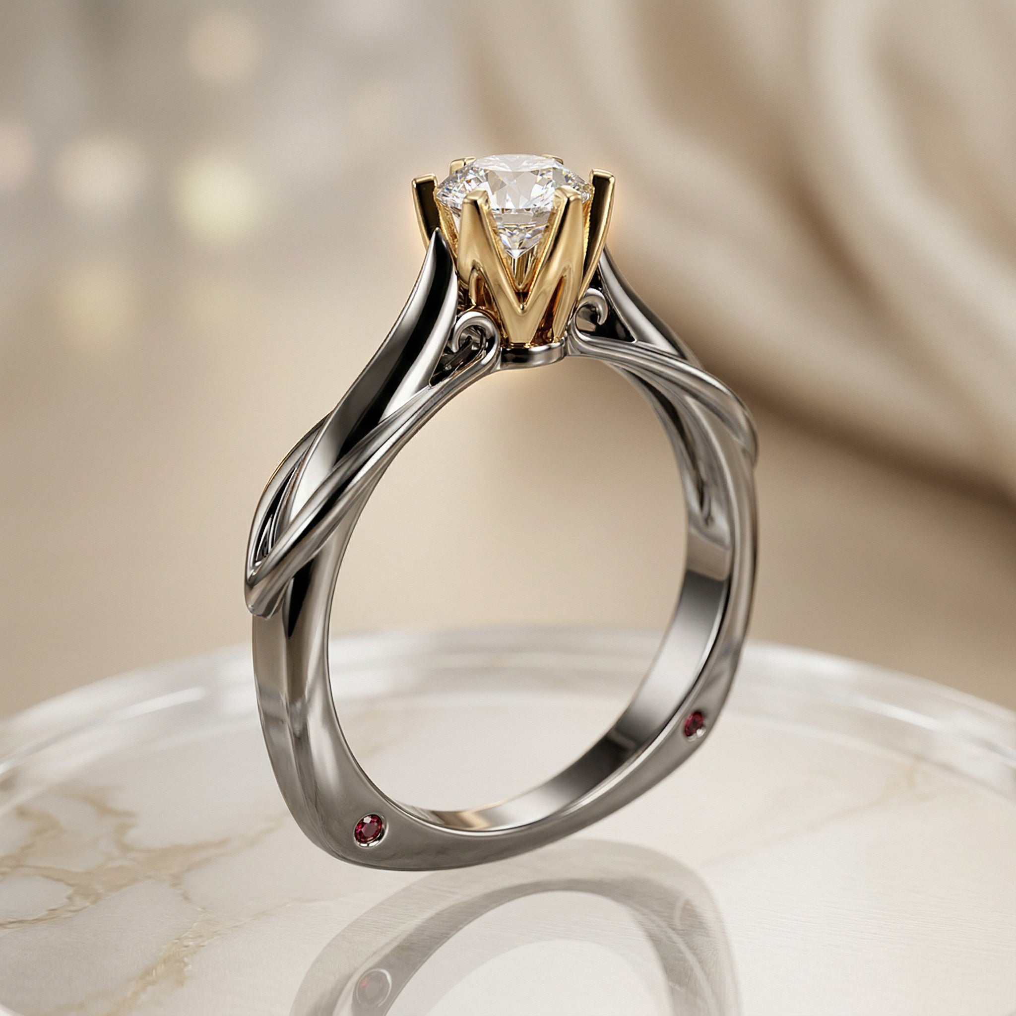 Moissanite Ring – 925 Sterling Silver