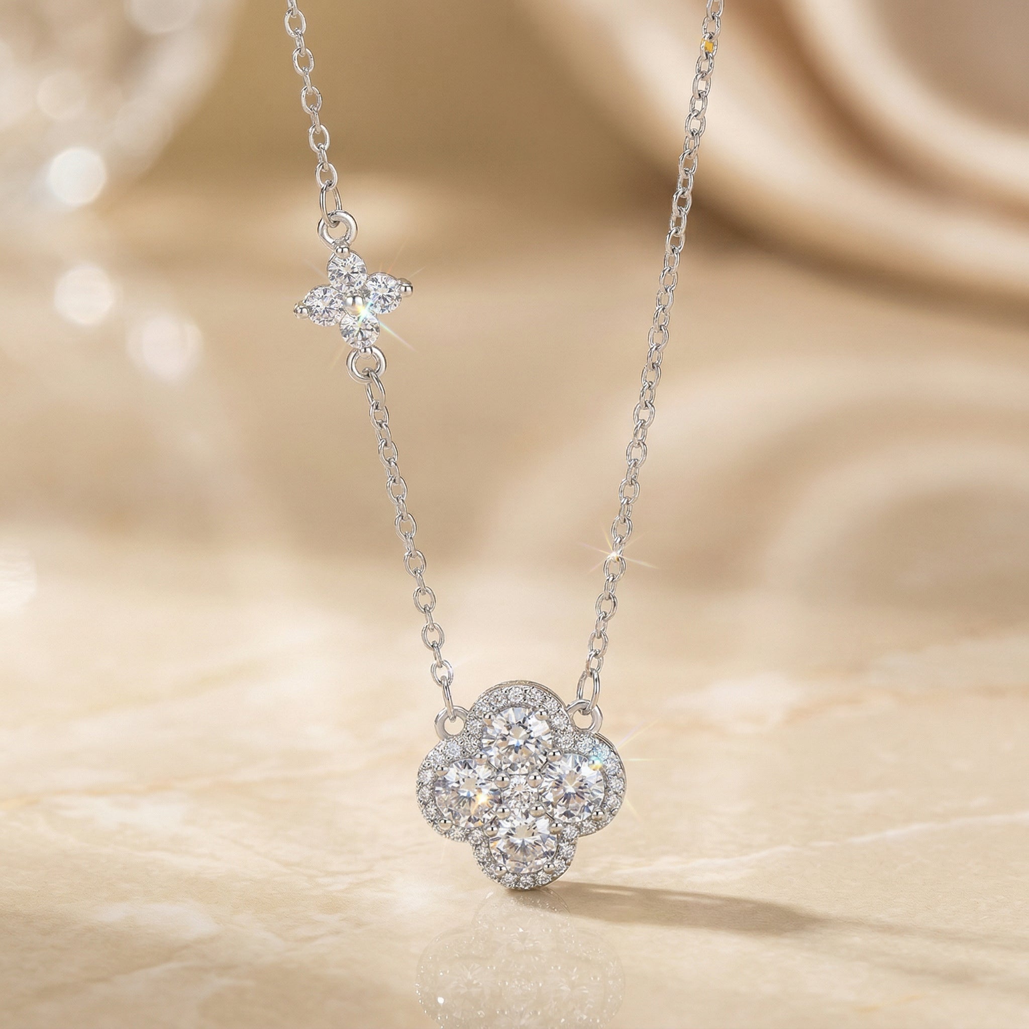 Lucky Clover Necklace – 925 Sterling Silver