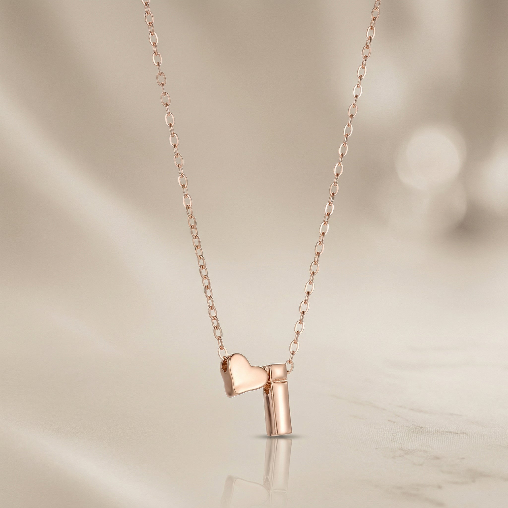 Personal Initial Heart Necklace