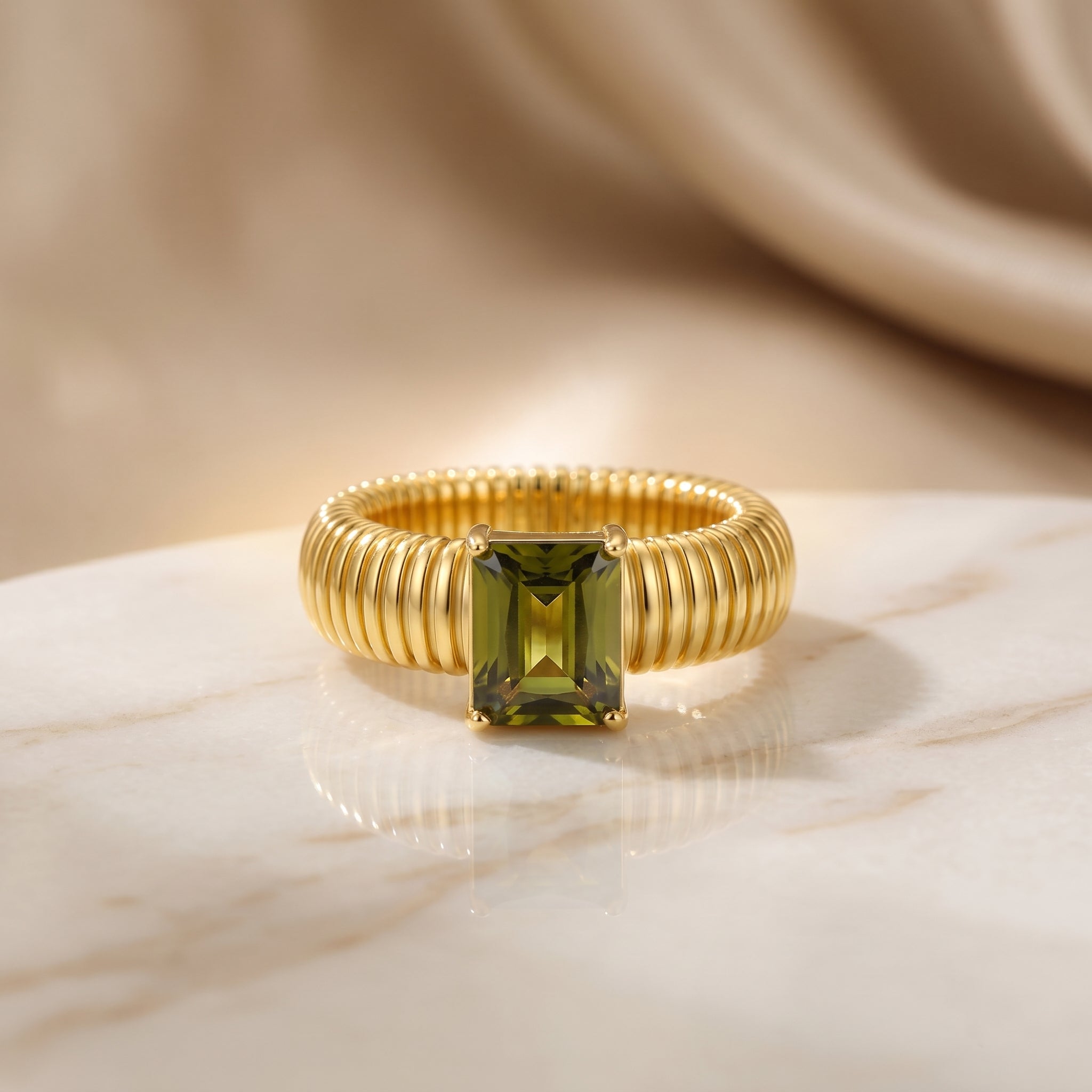 Crystal Textured Ring
