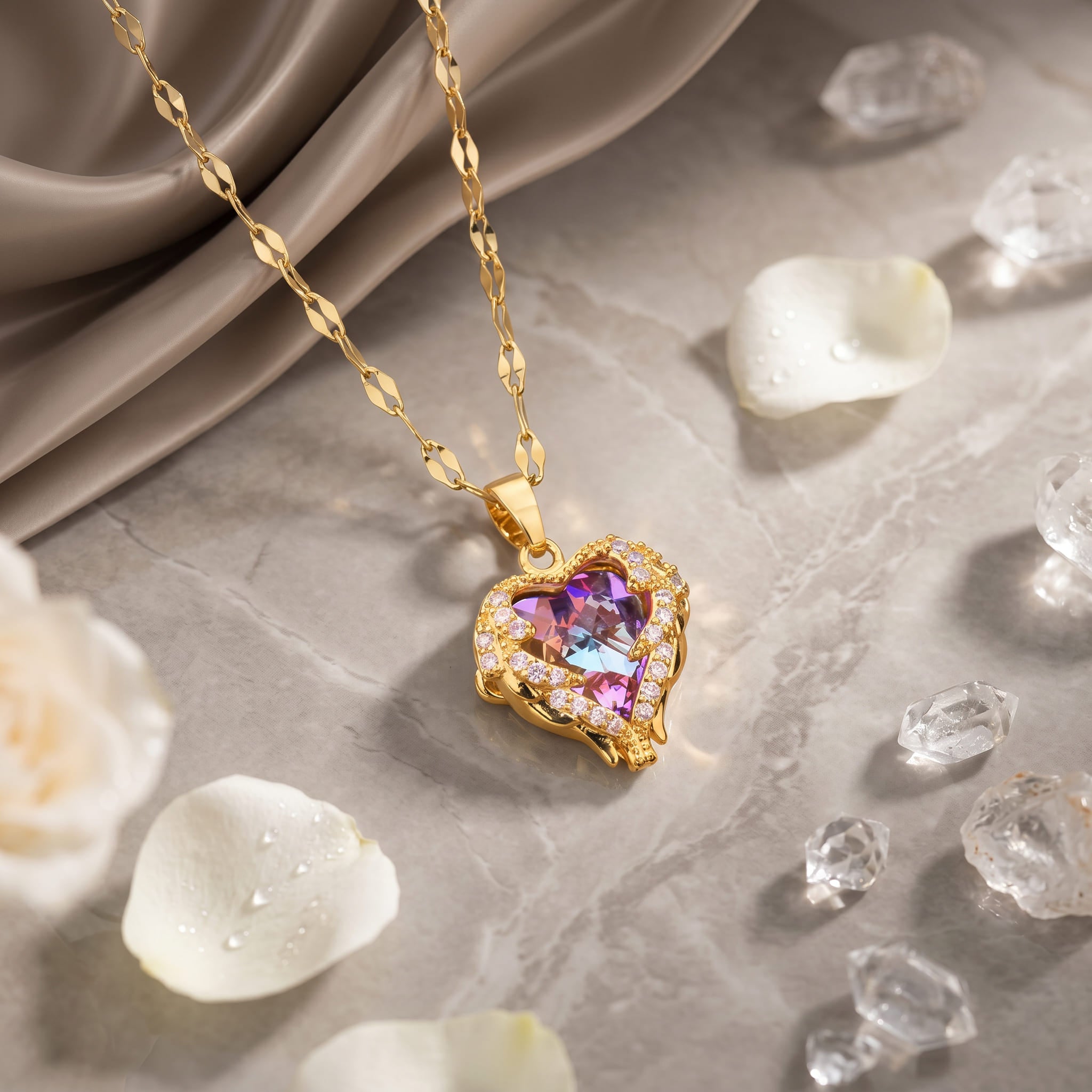 Ocean Heart Necklace
