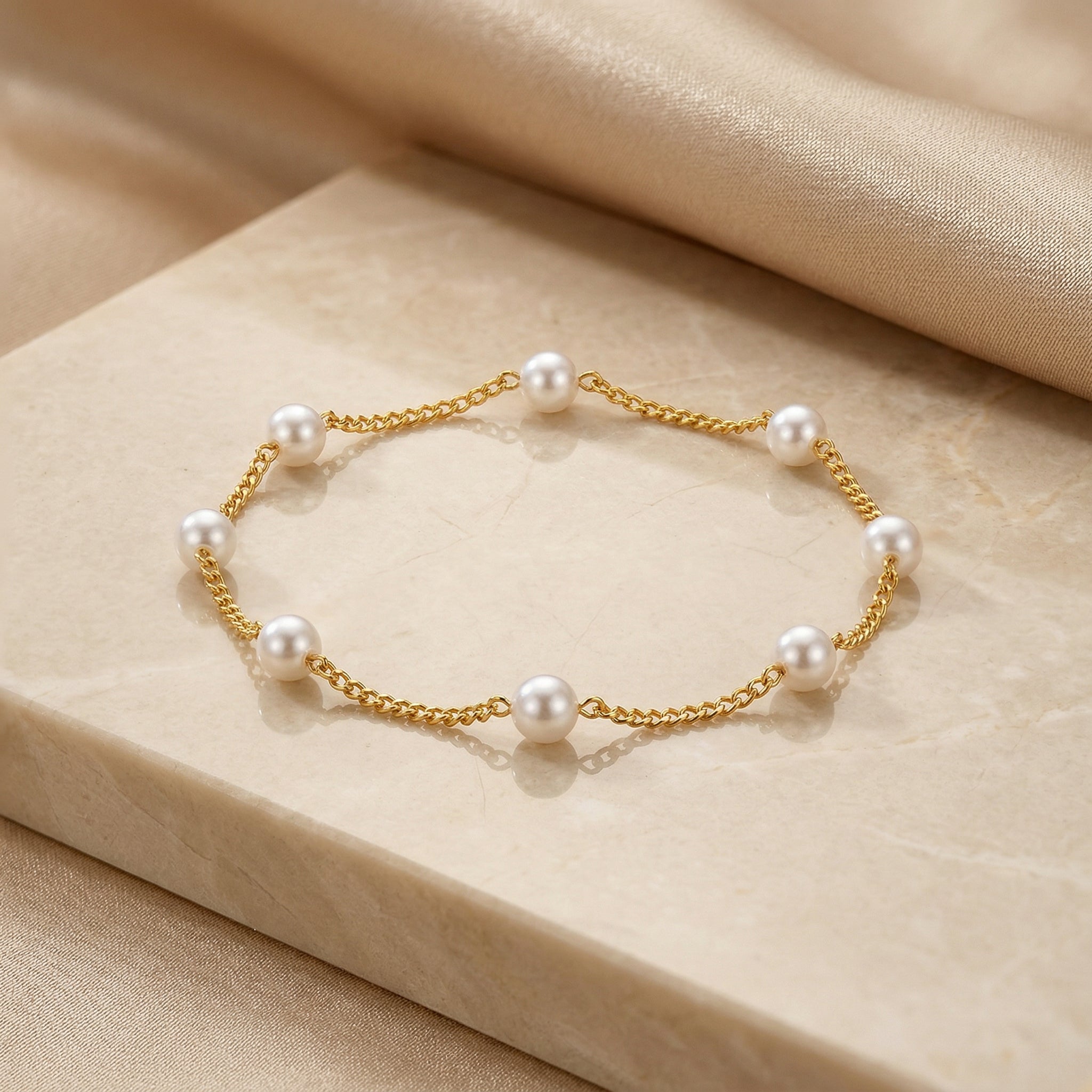 Pearl Chain Bracelet
