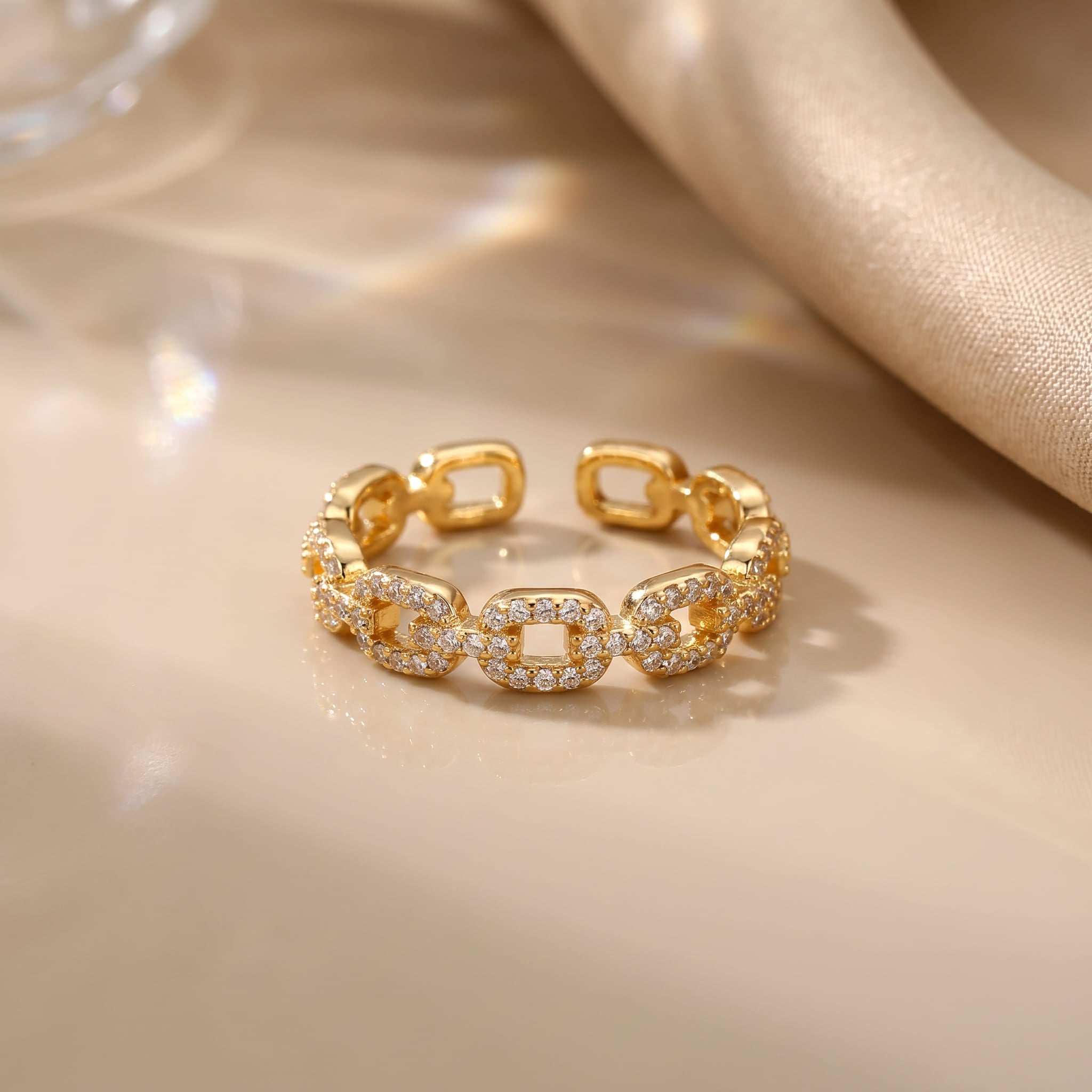 Twist Chain Ring – 5A CZ