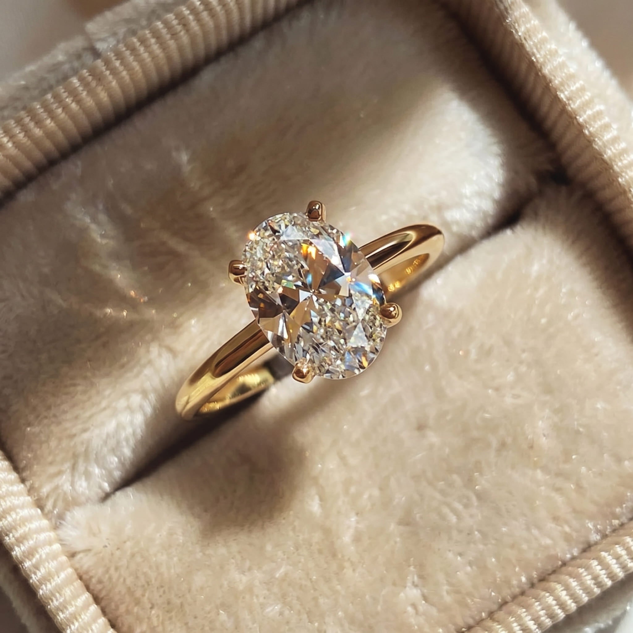 Oval Stone Ring – 5A CZ, 925 Sterling Silver