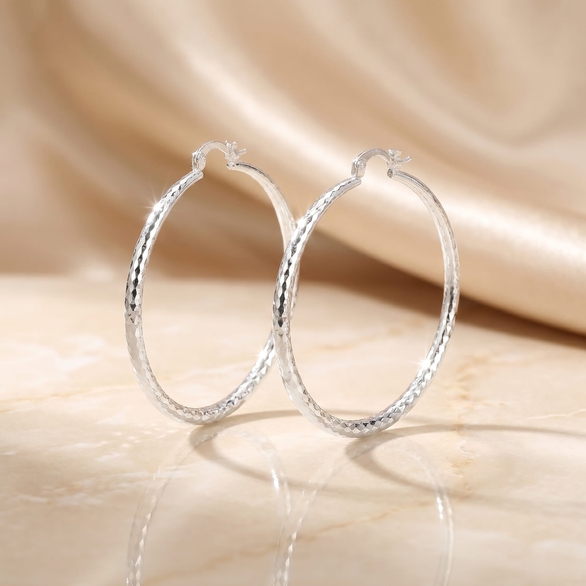 Classic Hoop Earrings – 925 Sterling Silver