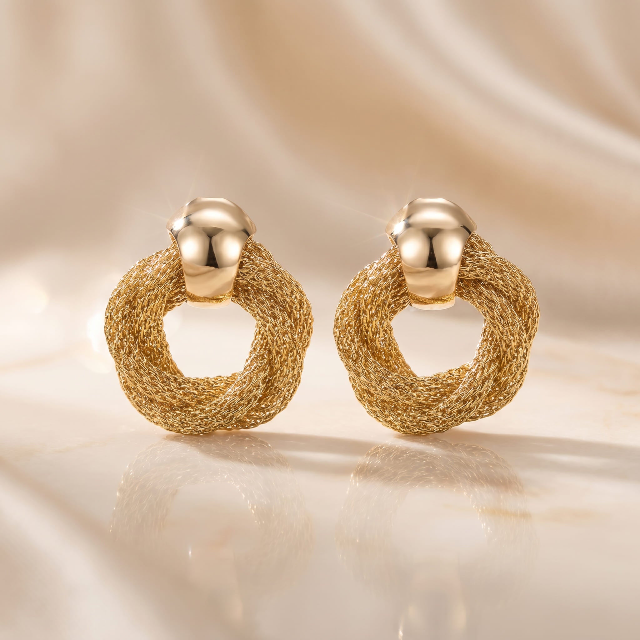 Twisted Circle Earrings